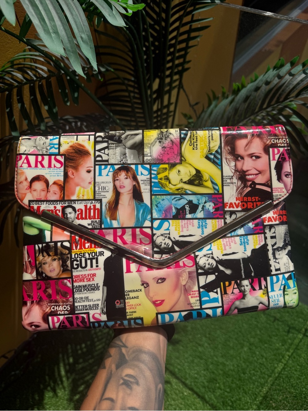 Magazine Cover Vintage Envelope Purse